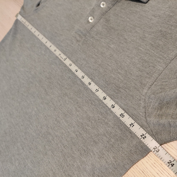 Kent Wang Polo Shirt Size XXL Pique Gray Golf Work Office Business Casual Travel - Picture 9 of 10